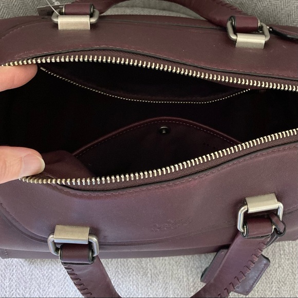 Coach Ace Satchel Shoulder Crossbody Burgundy Bag - Picture 8 of 16